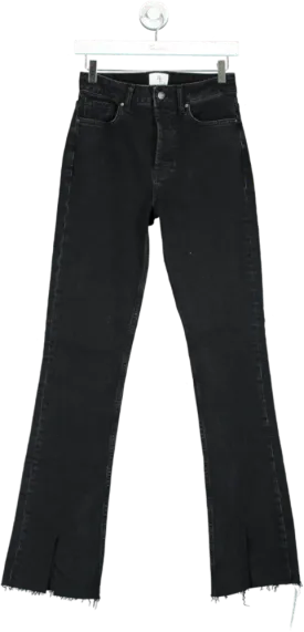 Anine Bing Black High Waist Flared Jeans W24