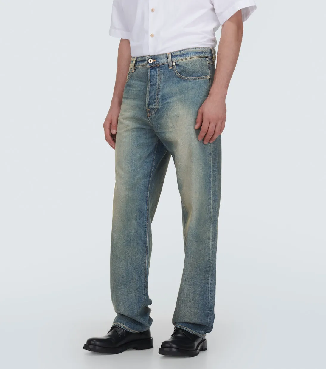 Asagao Kenzo straight jeans, blue