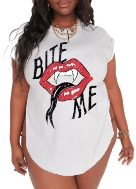 BITE ME SIDE SLIT TEE