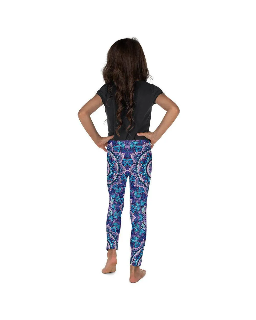 Colorful Blue Mandala Kid's Leggings