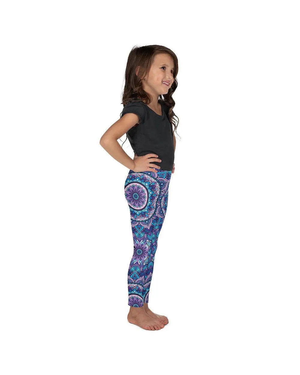 Colorful Blue Mandala Kid's Leggings