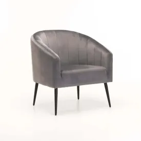 COLT VELVET CHAIR - BLACK LEG