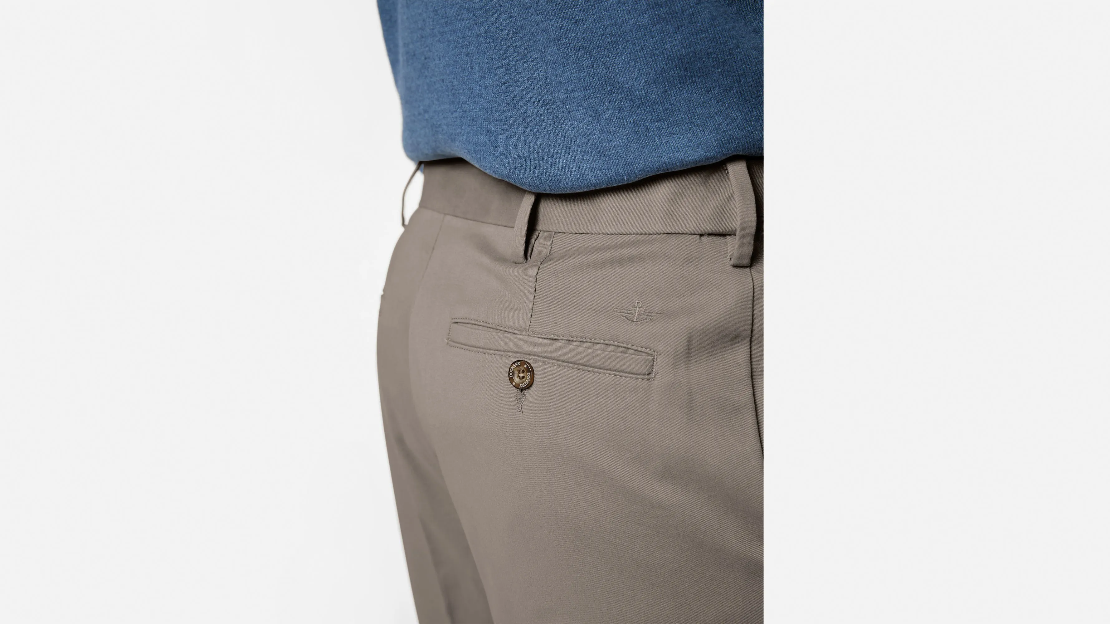 Comfort Khakis, Pleated, Relaxed Fit