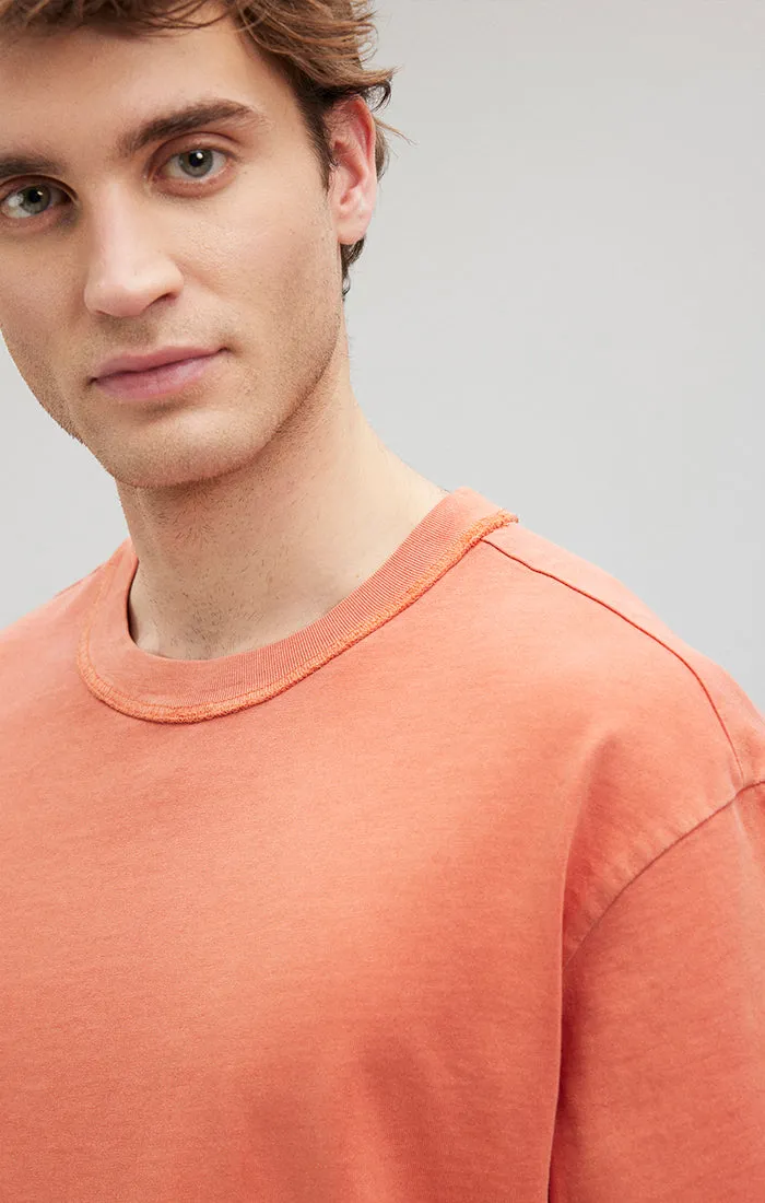 CREW NECK T-SHIRT IN CARNELIAN