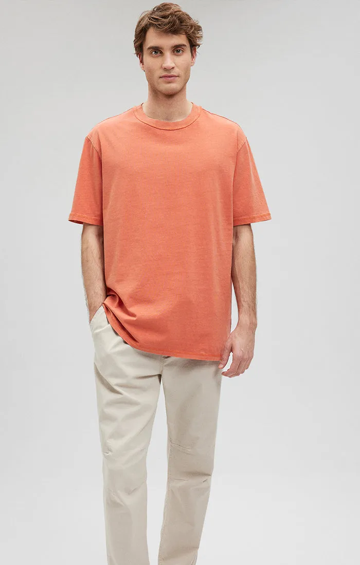 CREW NECK T-SHIRT IN CARNELIAN