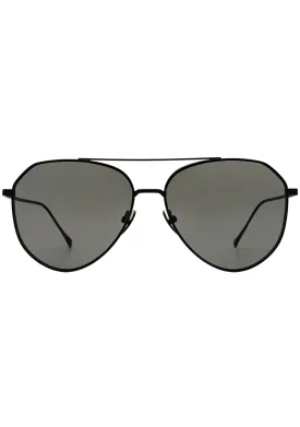 Dash Polarized Sunglasses in Matte Black/Grey