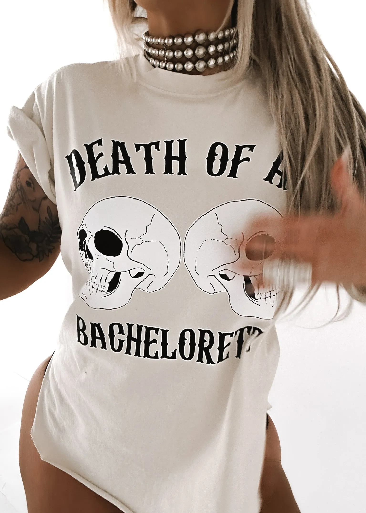 DEATH OF A BACHELORETTE SIDE SLIT TEE