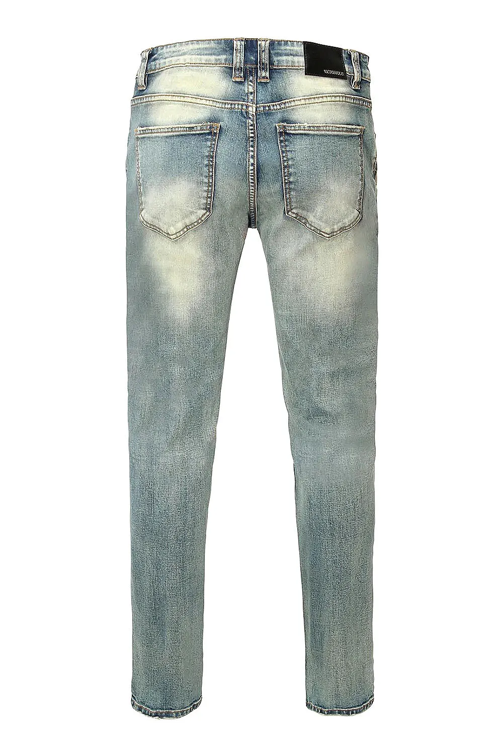 Desert Washed Biker Denim Jeans