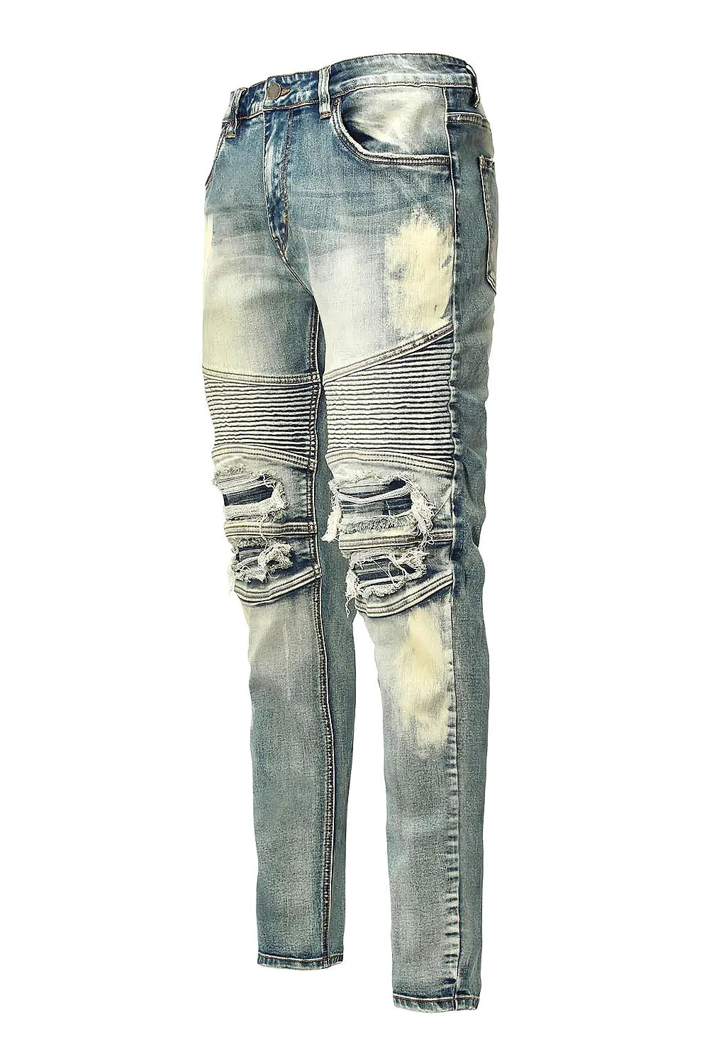 Desert Washed Biker Denim Jeans