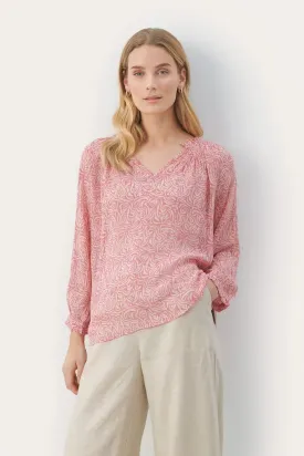 Elisa Pink Blouse in Morning Glory