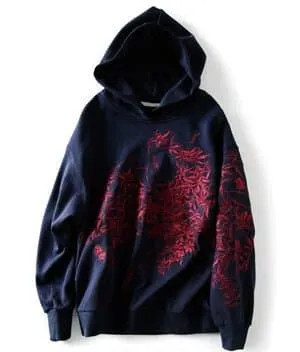 Embroidered Hoodie with Floral Pattern and O-Neck Collar - Cozy and Stylish Women's Sweatshirt