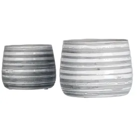 Gray Horizon Planters - Set of 2