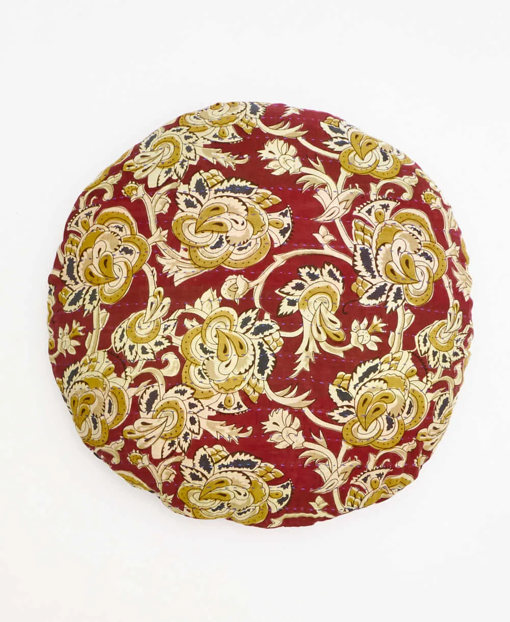 Kantha Round Pillow - No. 240211