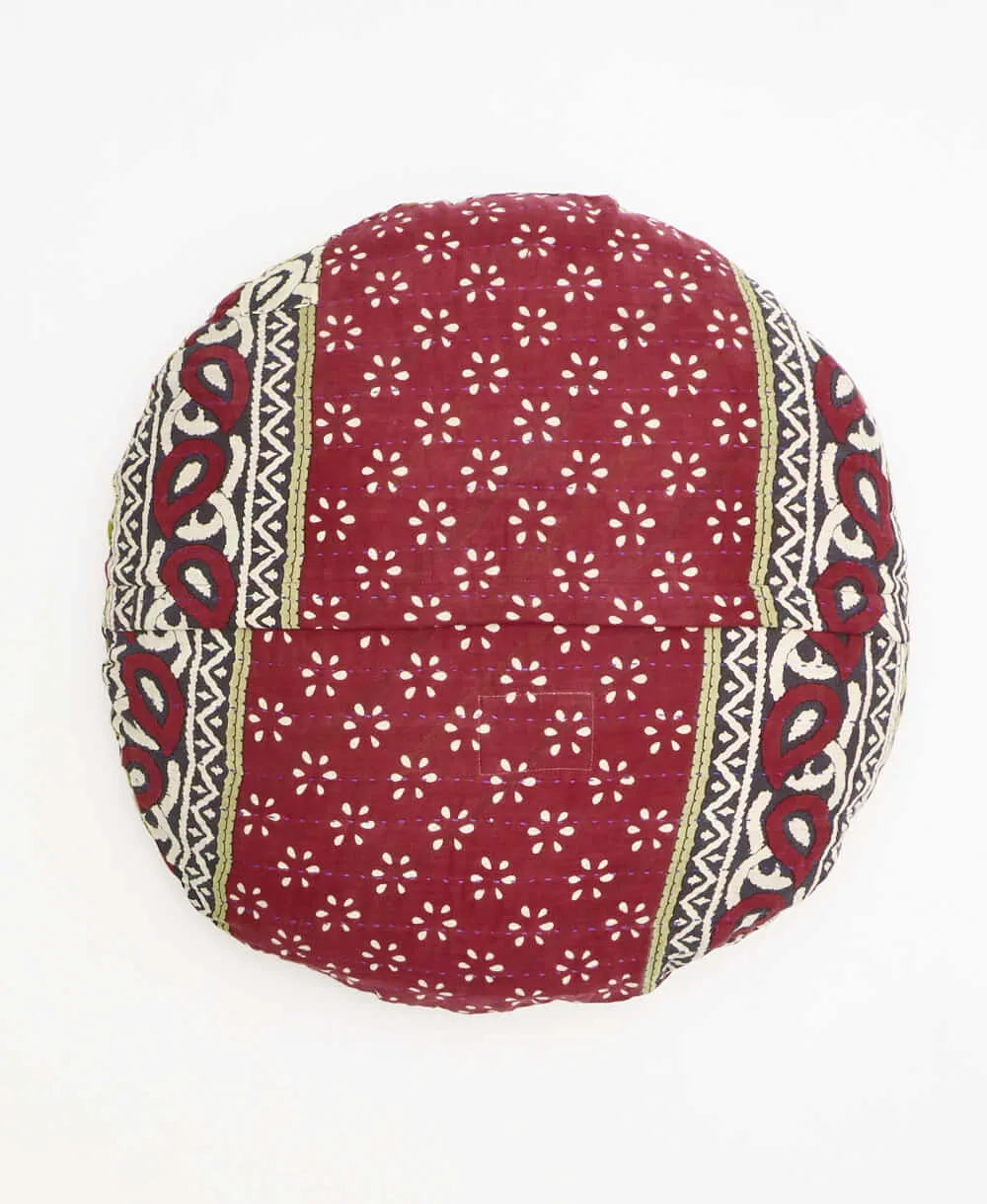 Kantha Round Pillow - No. 240211