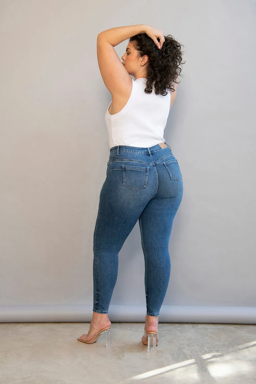 Lift & Shape Jeans - Mid Blue