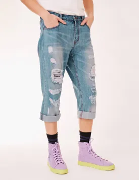 MARK FAST MEN STRAIGHT RIPPED JEANS