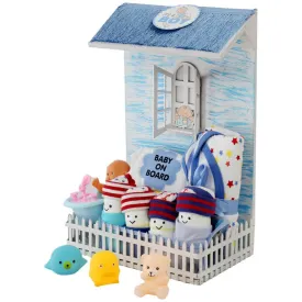 Newborn Baby Boy Picket Fence House Hamper (0-12 months)