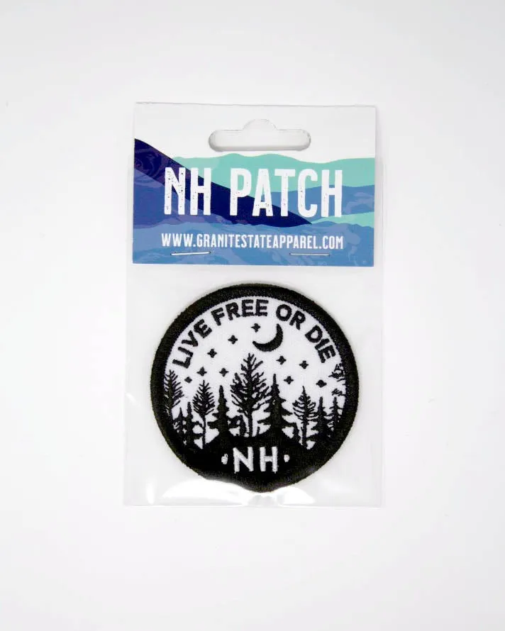 NH Crescent Moon Embroidered Patch