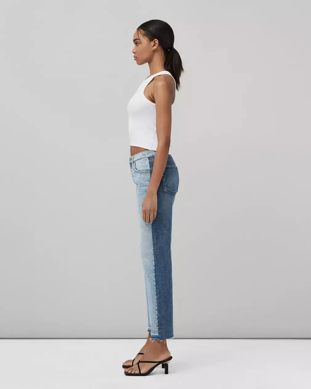 Rag & Bone - Harlow two tone Pant in double indigo wash