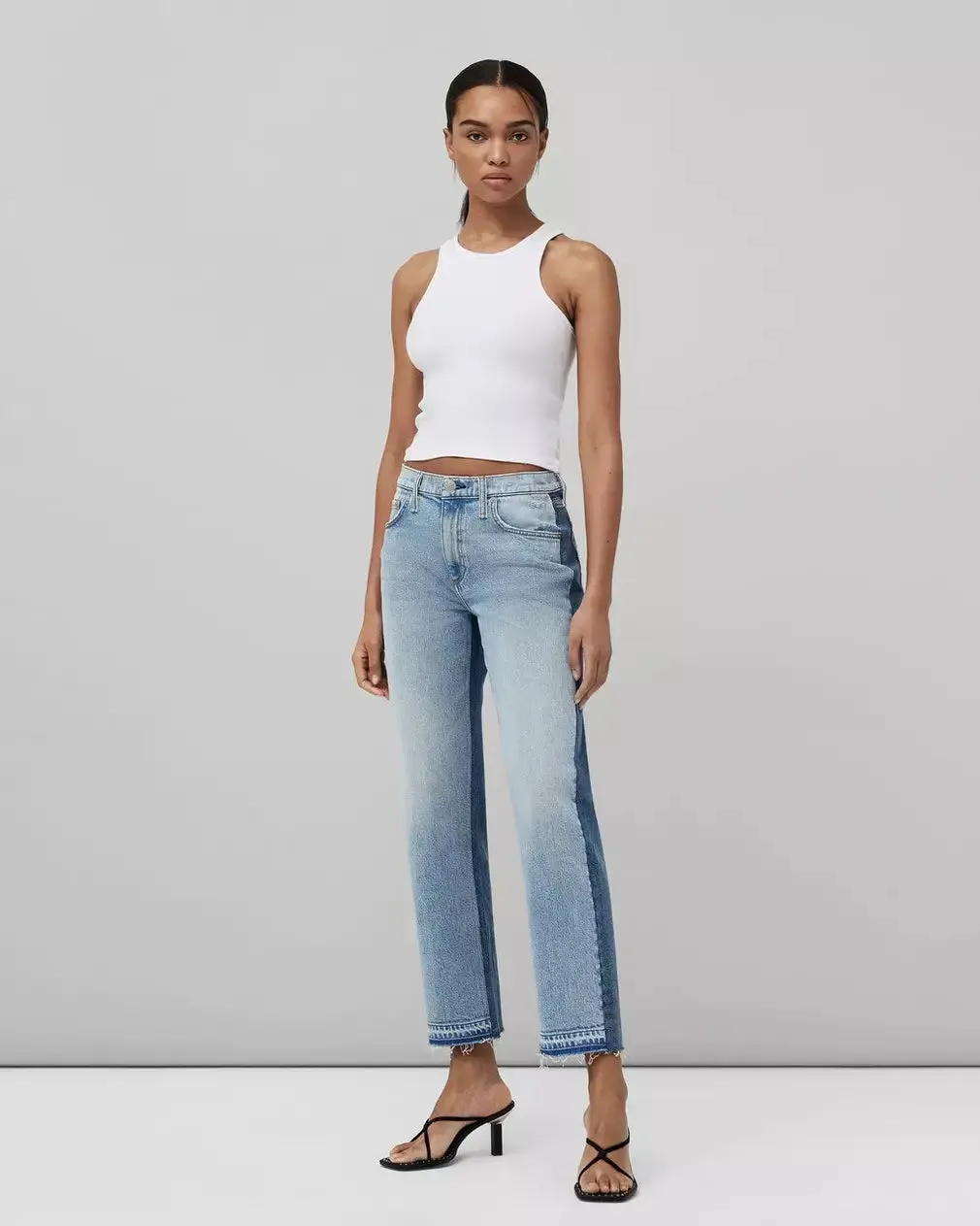 Rag & Bone - Harlow two tone Pant in double indigo wash