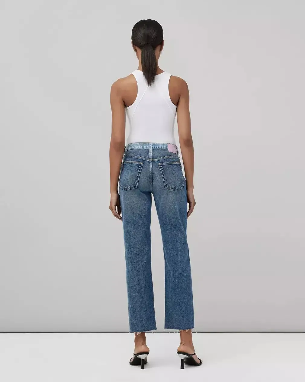 Rag & Bone - Harlow two tone Pant in double indigo wash