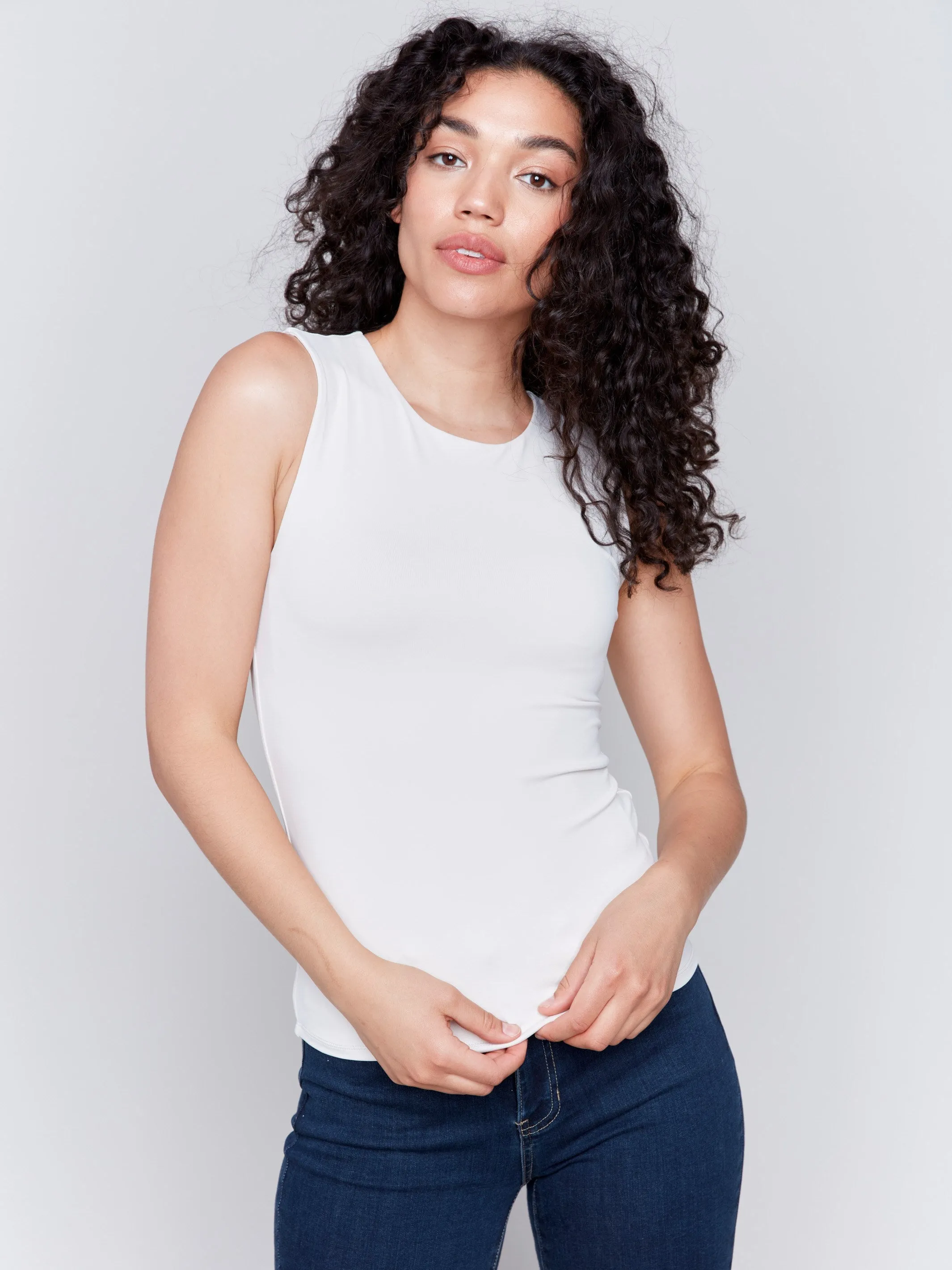 Sleeveless Super Stretch Top - Natural