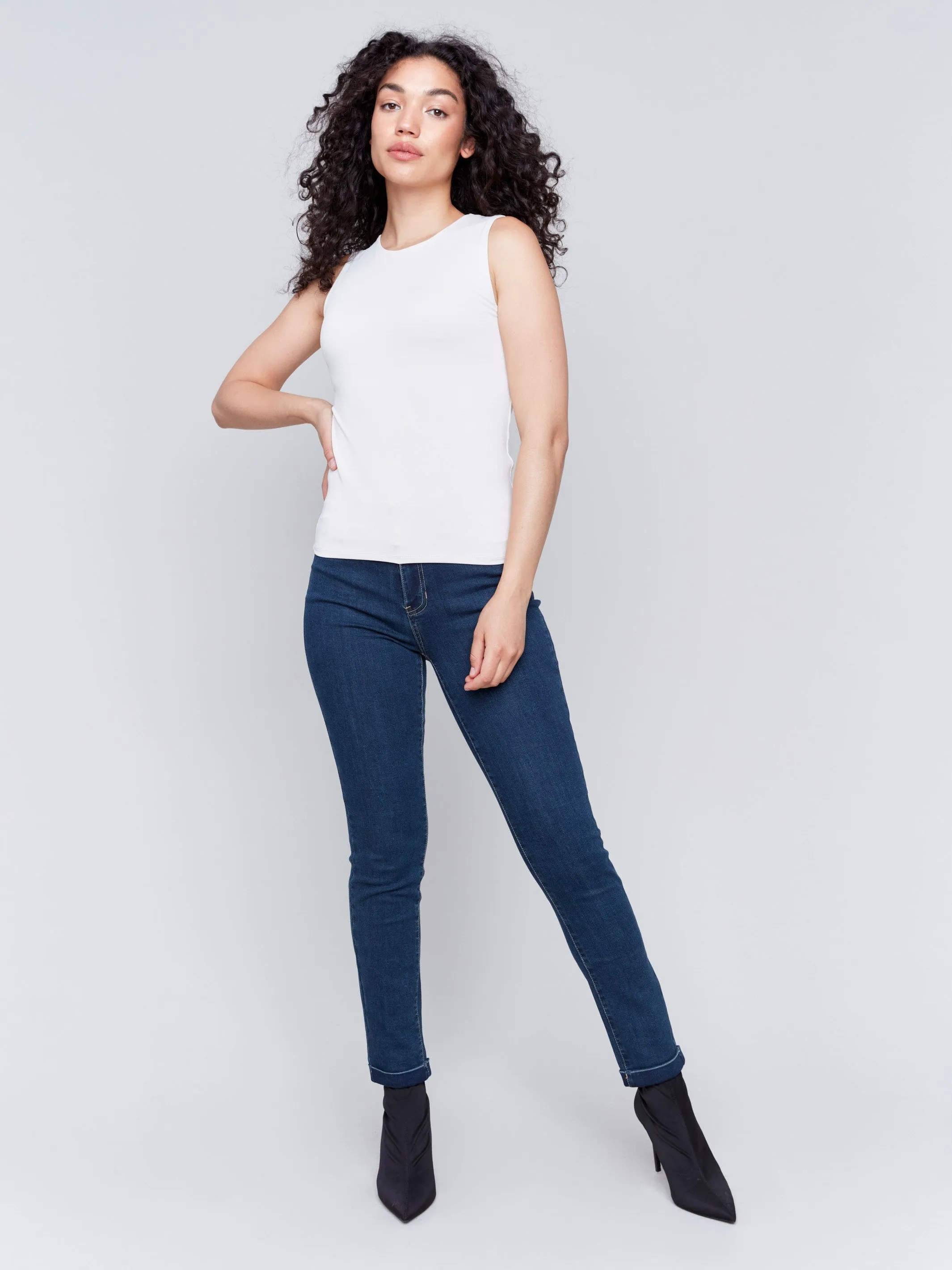 Sleeveless Super Stretch Top - Natural