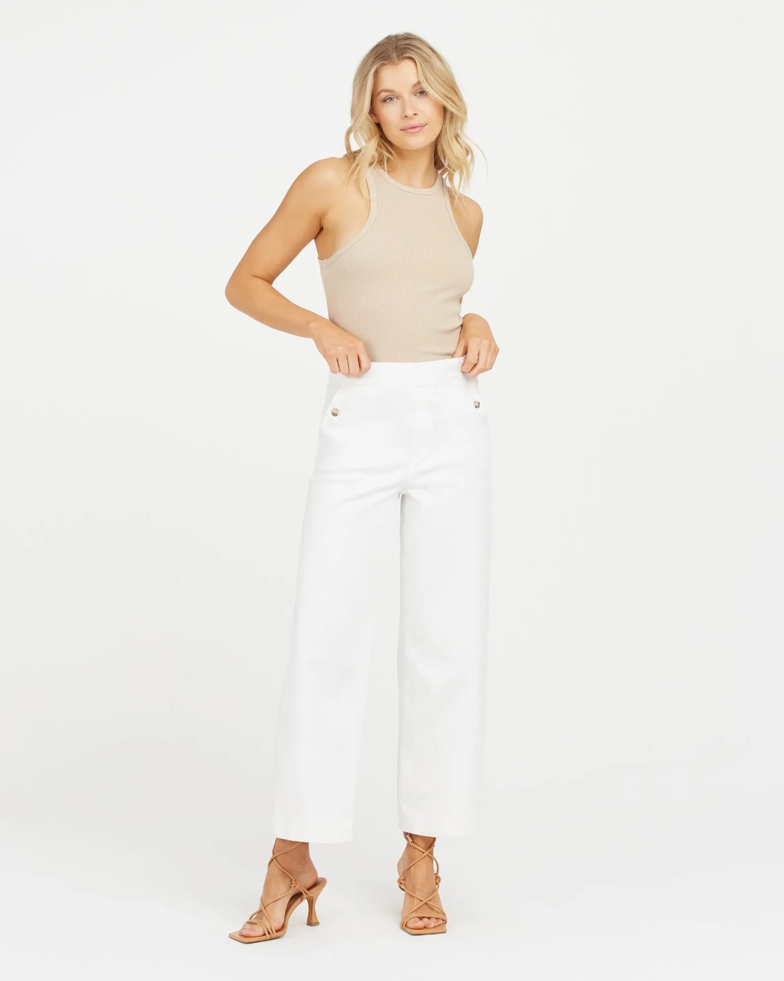 Spanx Soft Cropped Wide Leg Pants